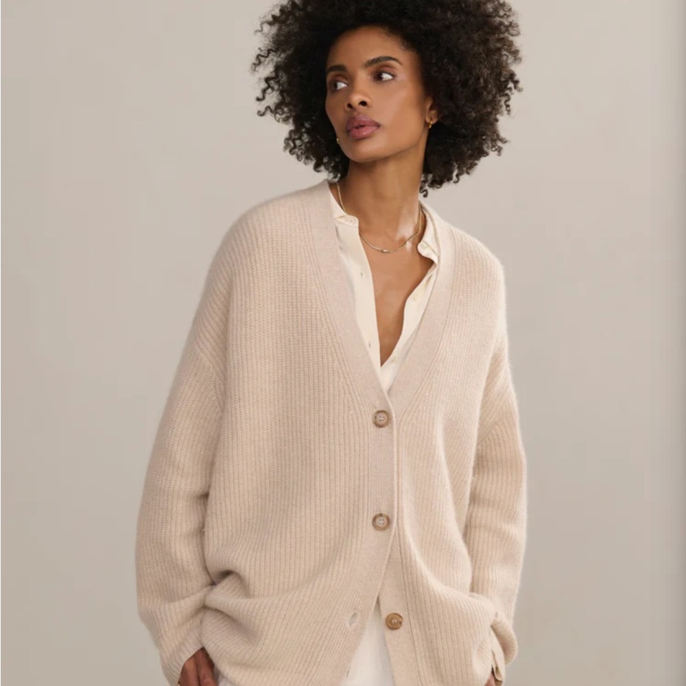 Jenni Kayne Cashmere Cocoon Cardigan in Oatmeal